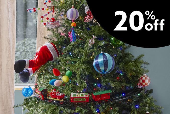 20% off Christmas baubles & tree decorations