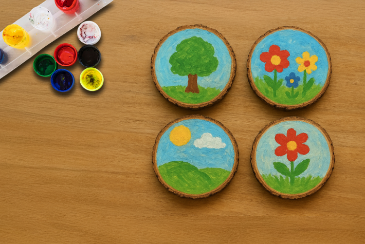 Make a coaster from your Christmas tree