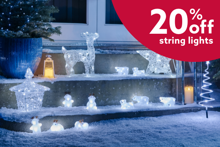 20% off string lights