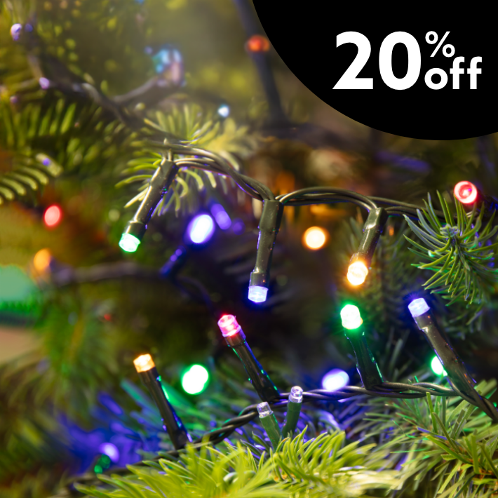 20% off Christmas lights