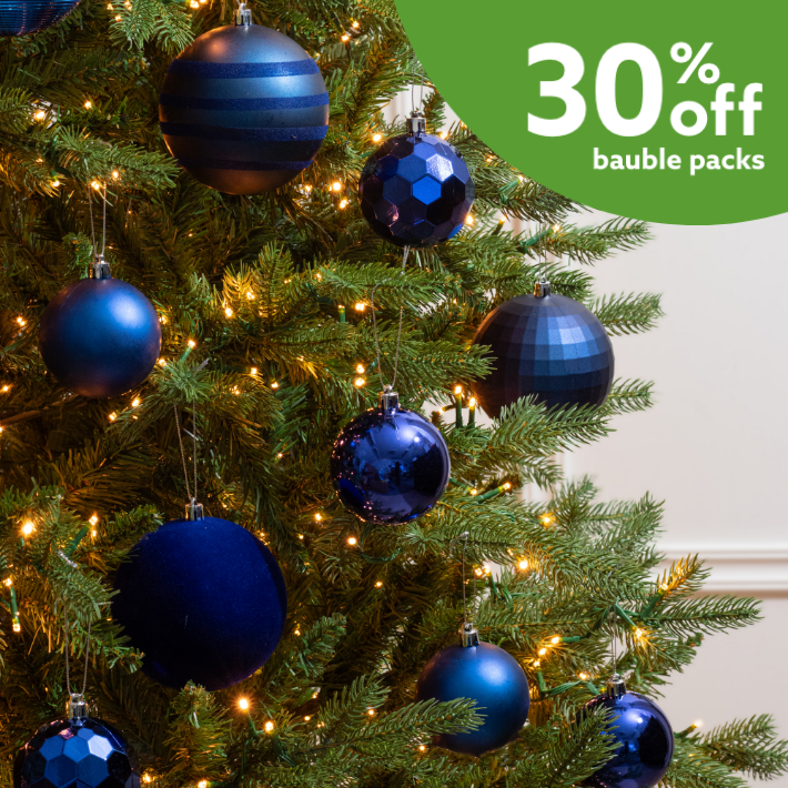 30% off Christmas baubles