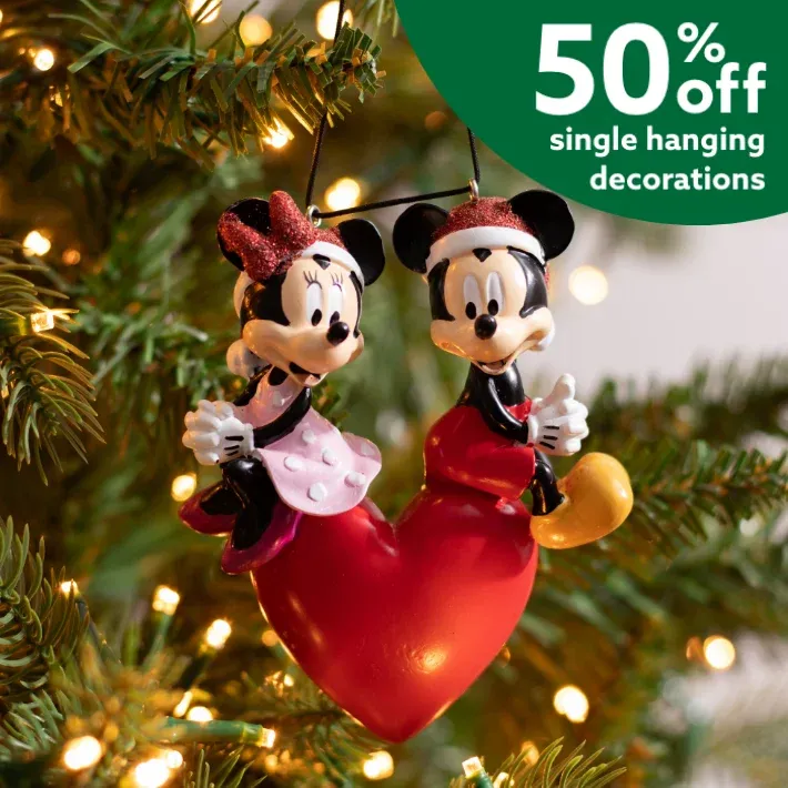 50% off Disney Christmas decorations