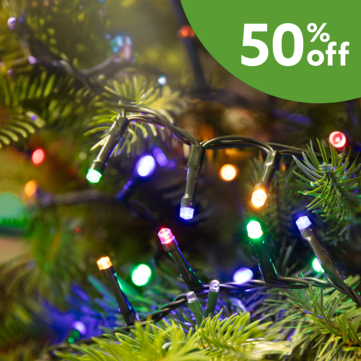 50% off All Christmas lights