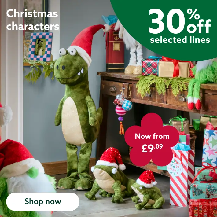 30% off Christmas characters