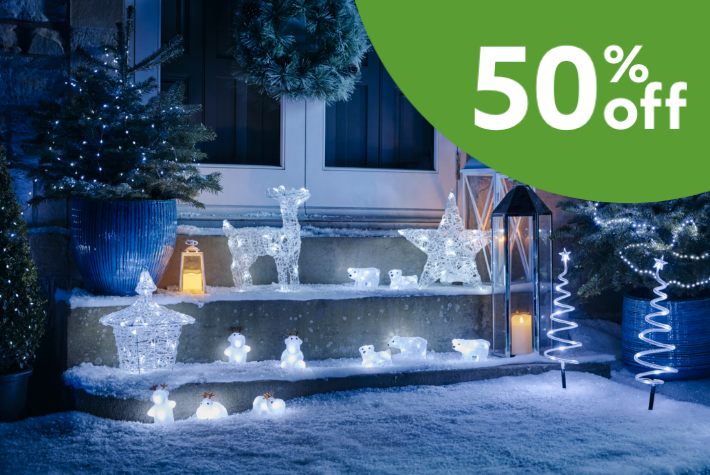 50% off All Christmas lights