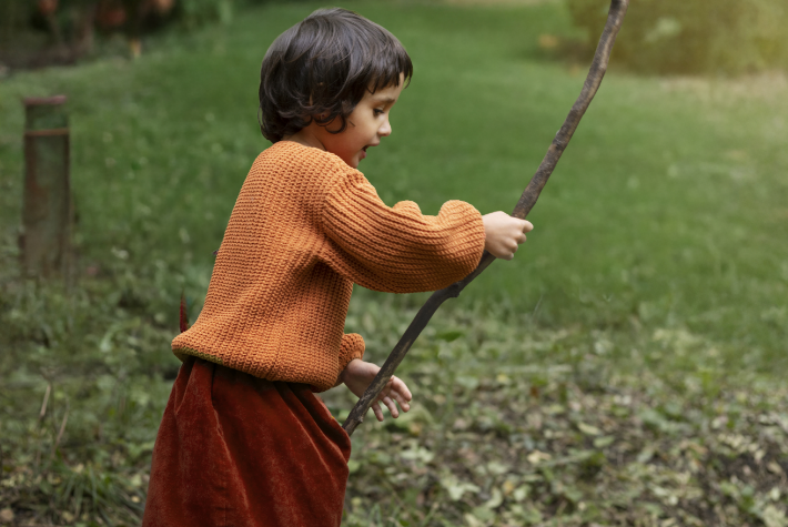 Grow a sweet pea teepee