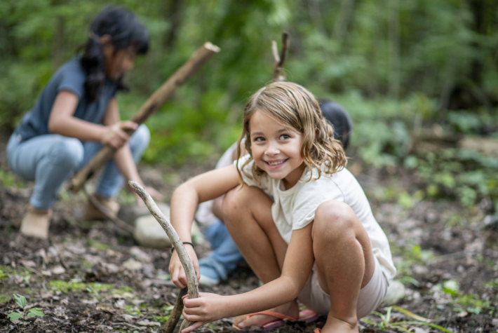 Grow a sweet pea teepee