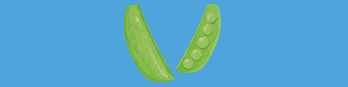 Perfect peas and pod plants