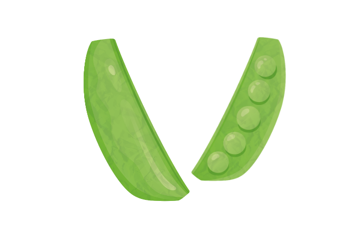 Perfect peas and pod plants