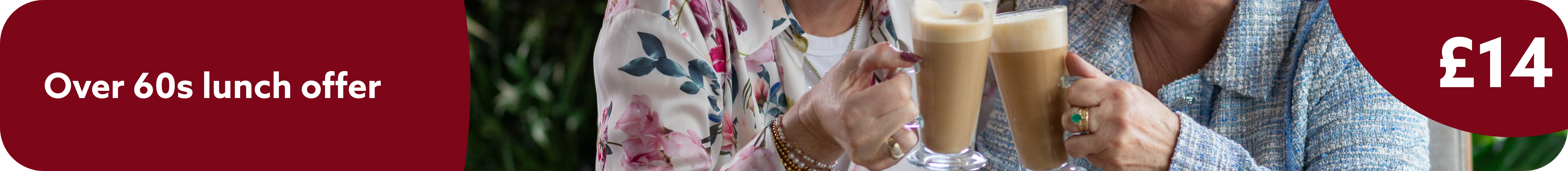 Over 60s lunch offer