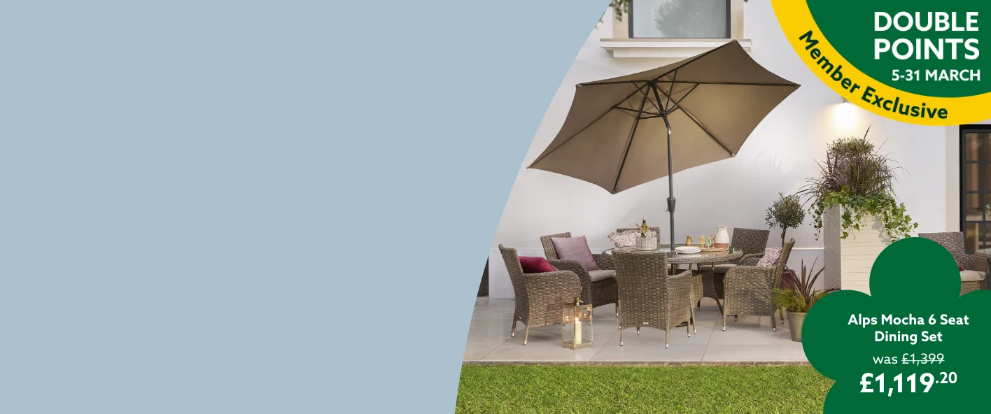 20% off selected garden furniture