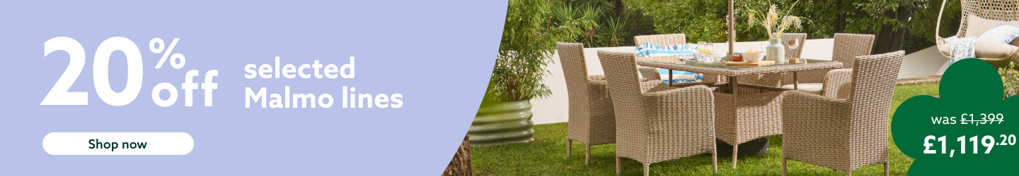 20% off selected Malmo lines