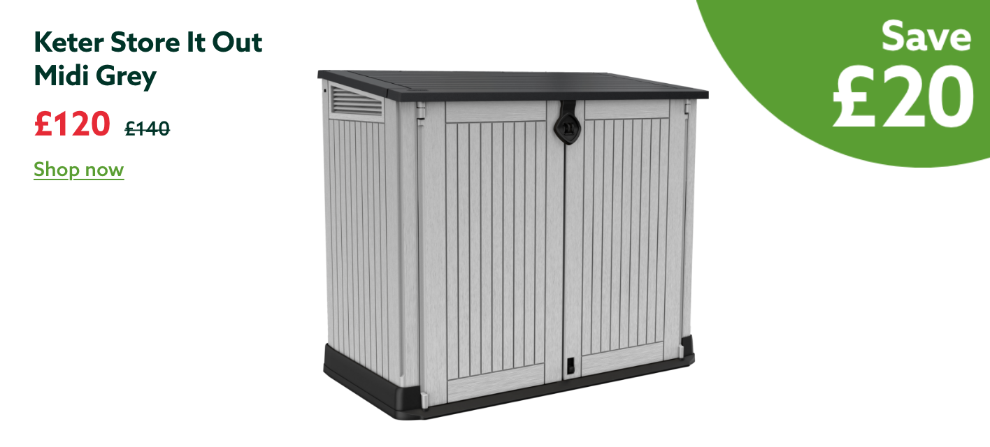 Save £20 Keter Store It Out Midi Grey