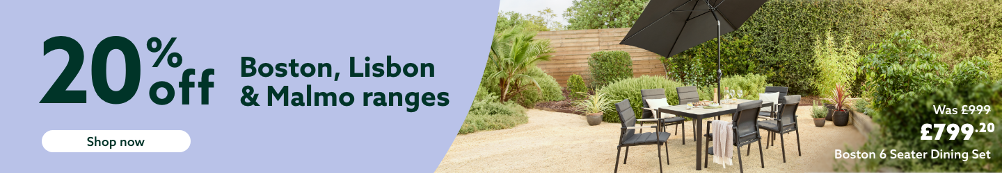 20% off Boston, Lisbon & Malmo ranges