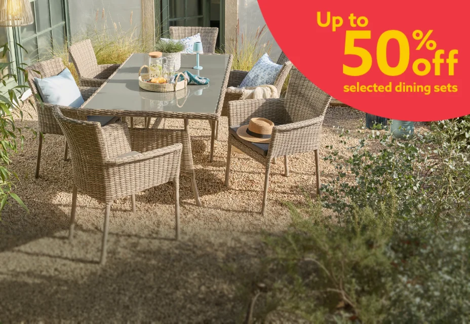 Up to 50% off selected dining sets