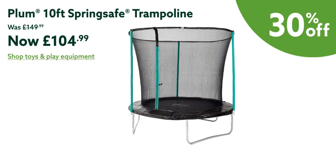 Plum 10ft Springsafe Trampoline