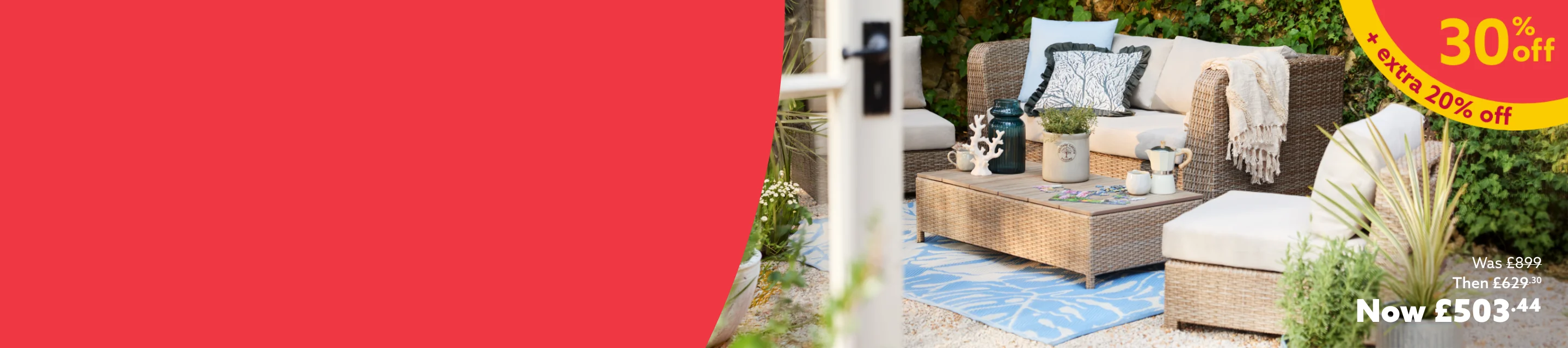 20% off garden furniture