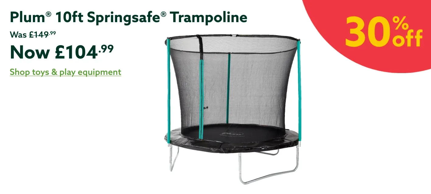 Plum 10ft Springsafe Trampoline