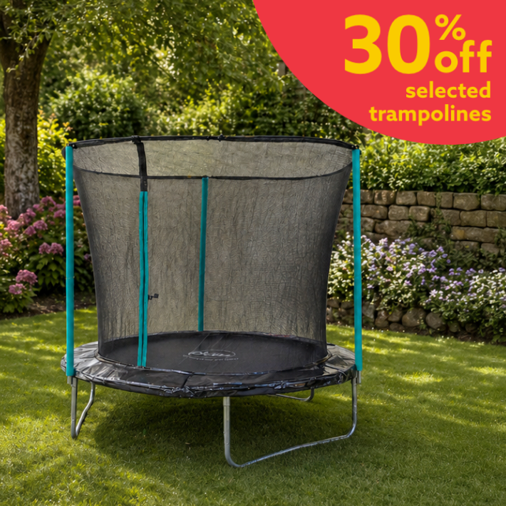Toys & Play Equipment- 30% off selected trampolines