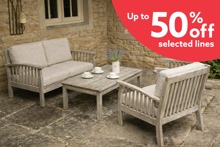 Up to 50% off selected lines