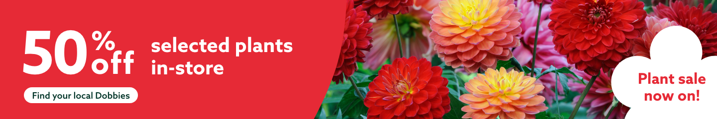 50% off selected plants in-store