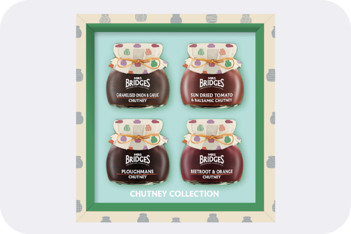 872777 - Mrs Bridges Chutneys 4 Jar Gift Set
