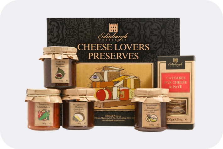 911386 - Edinburgh Preserves Cheese Lovers Preserves Gift Set