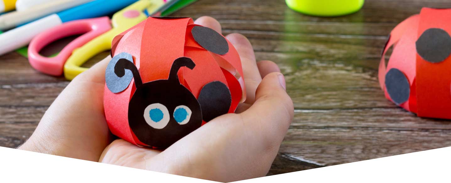 Egg carton ladybird