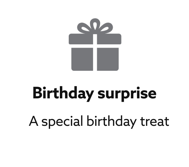 Birthday surprise