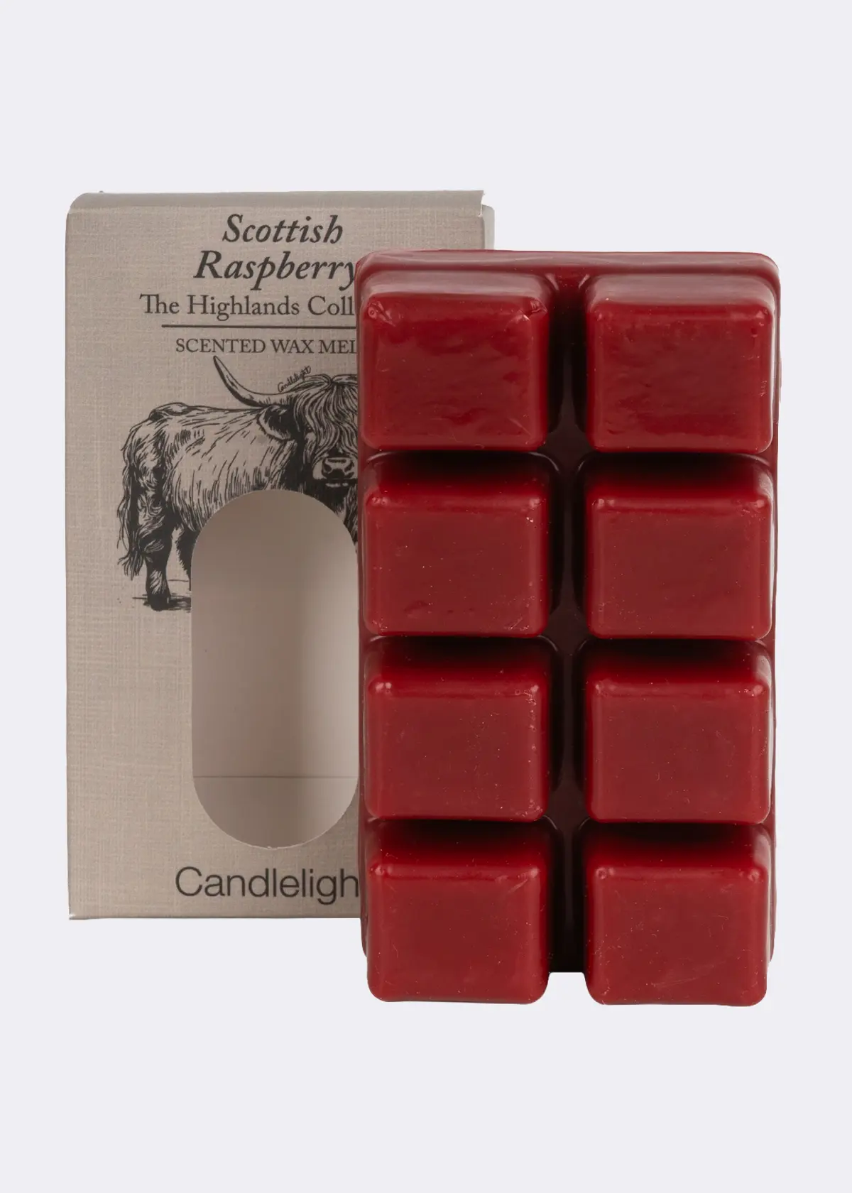 A photo of Pack of 8 Scottish Raspberry Wax Melts