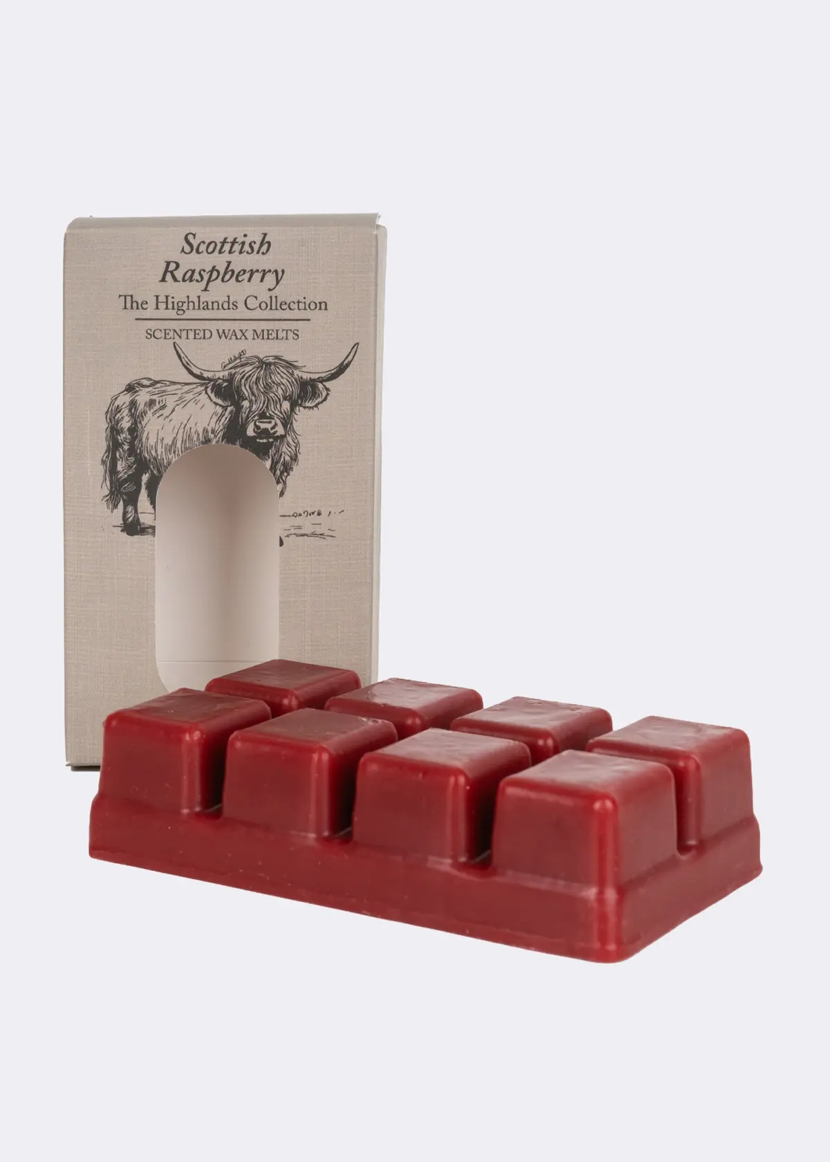 A photo of Pack of 8 Scottish Raspberry Wax Melts