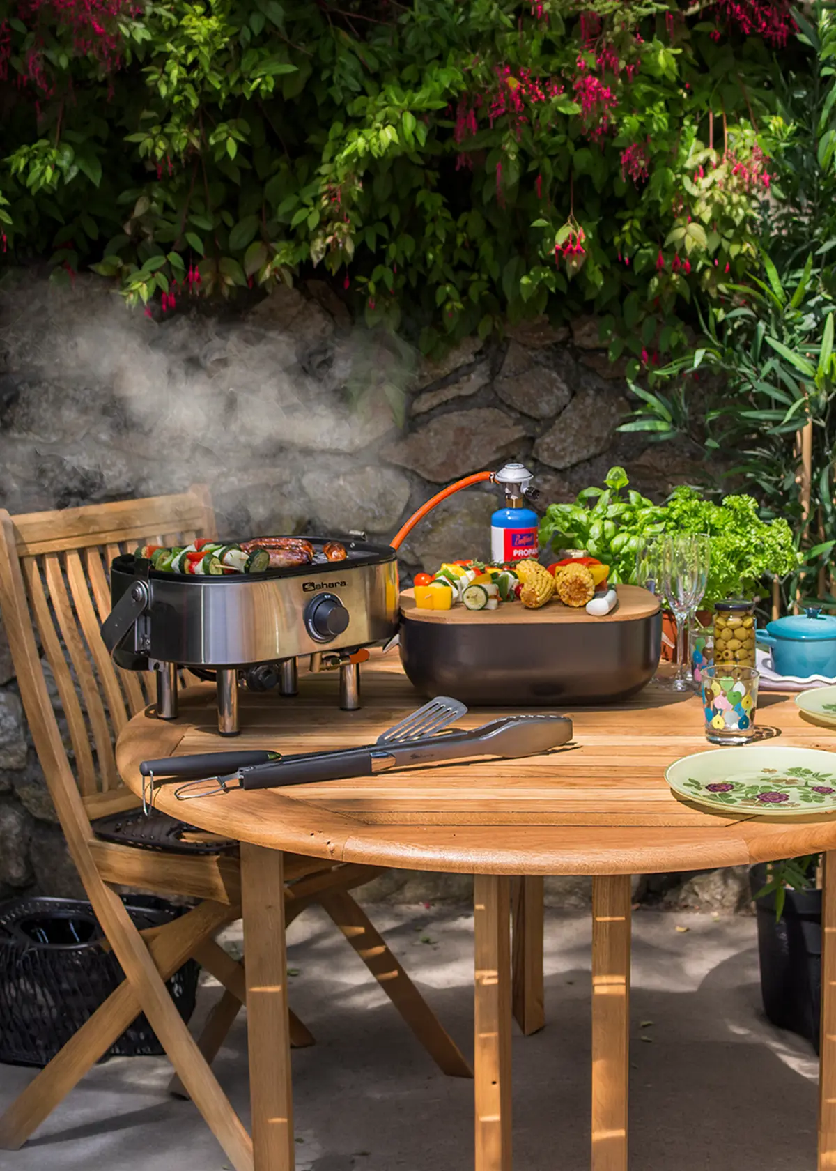 A photo of Sahara Mini Tabletop Stainless Steel Gas BBQ