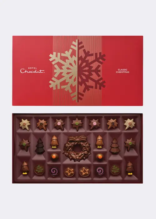 A photo of Hotel Chocolat Classic Christmas Chocolate Box 24 Piece