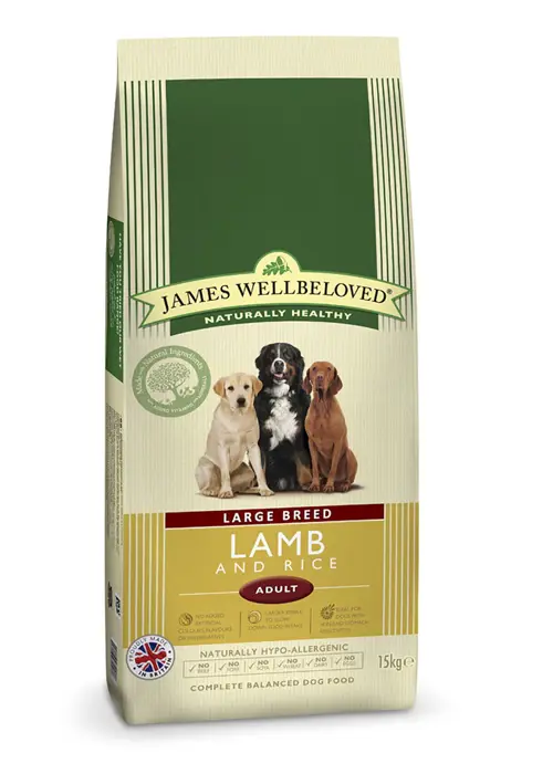A photo of James Wellbeloved Adult Lamb & Rice 15kg