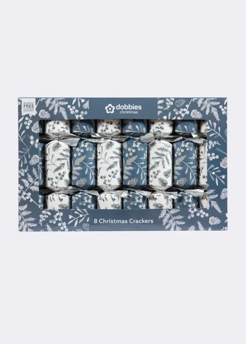 A photo of Pack of 8 Dobbies Winter Mistletoe Christmas Crackers