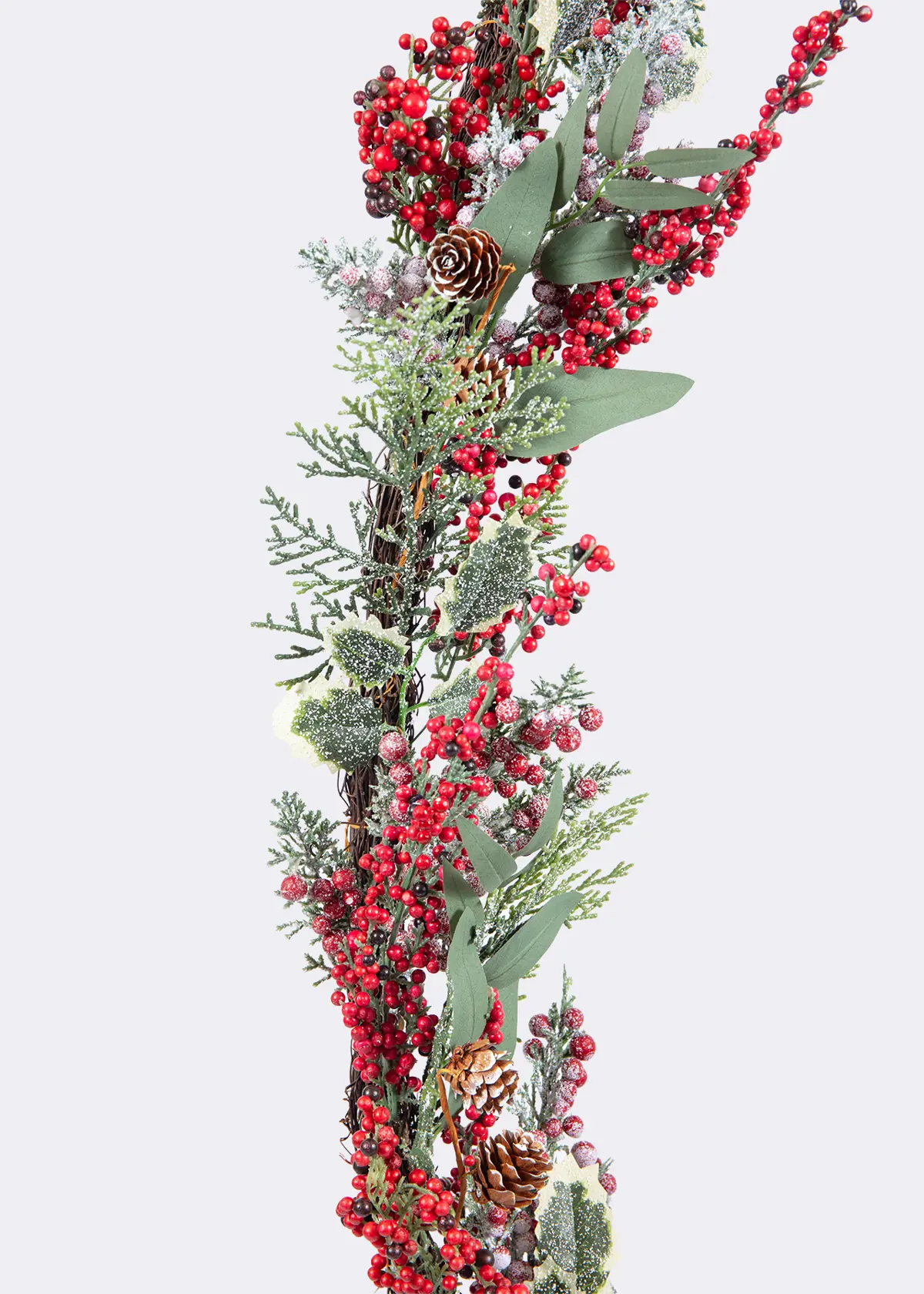 A photo of Frosted Red Berry Artificial Garland 1.8m