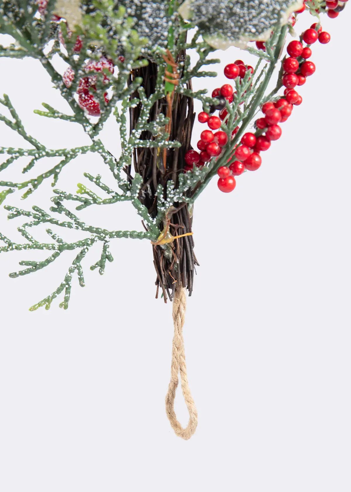 A photo of Frosted Red Berry Artificial Garland 1.8m