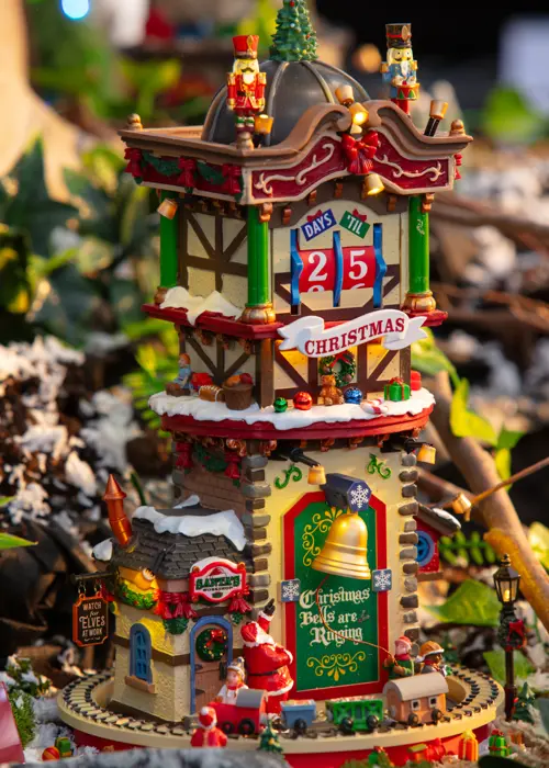 A photo of Lemax Christmas 'Time' Countdown Animated Model