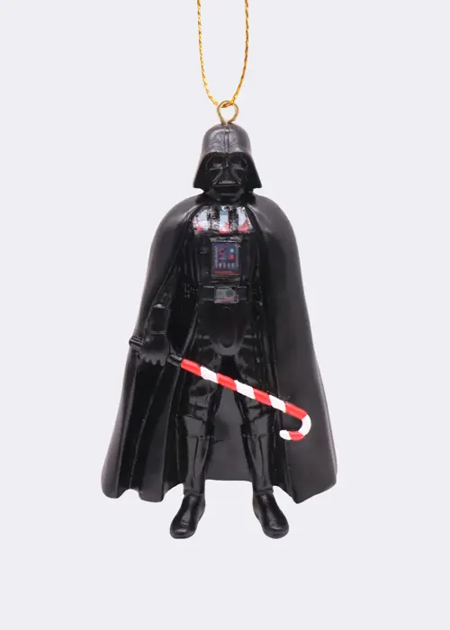 A photo of Star Wars 3D Darth Vader Candy Cane Hanging Ornament