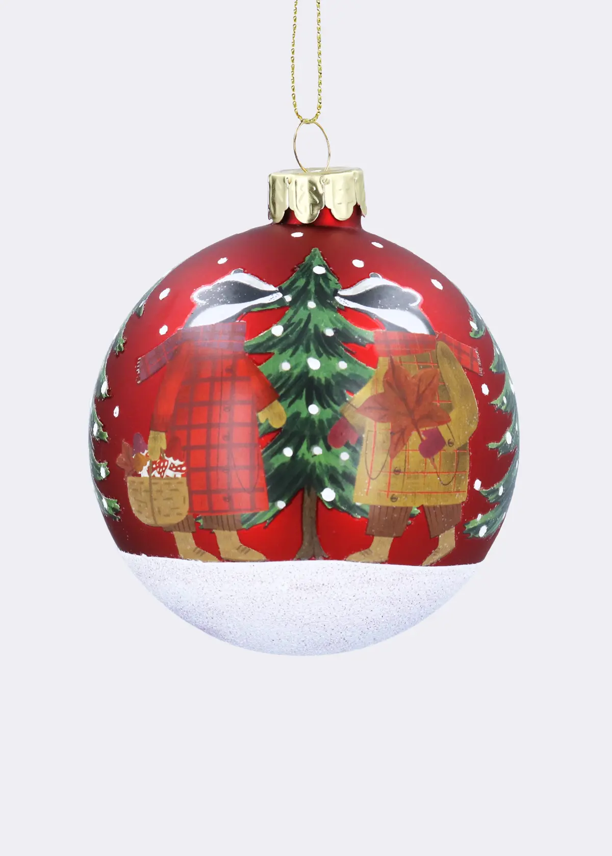 A photo of Red Badger Glass Bauble 8cm