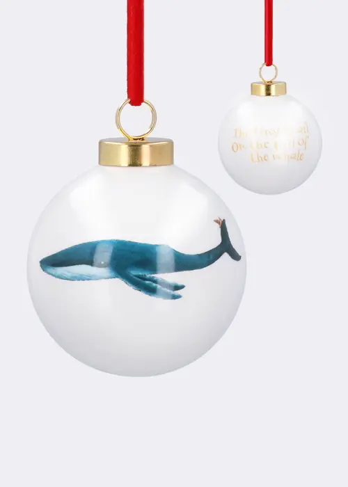 A photo of The Snail And The Whale Ceramic Bauble