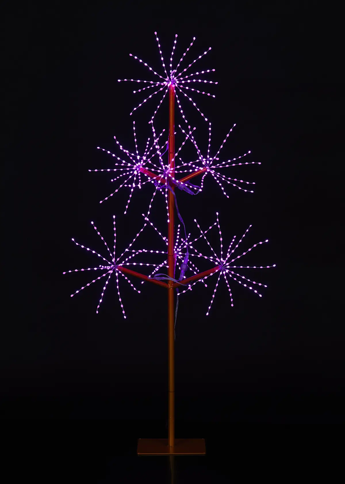 A photo of Multi-Coloured LED Firework-Effect Twig Tree Light 1.2m