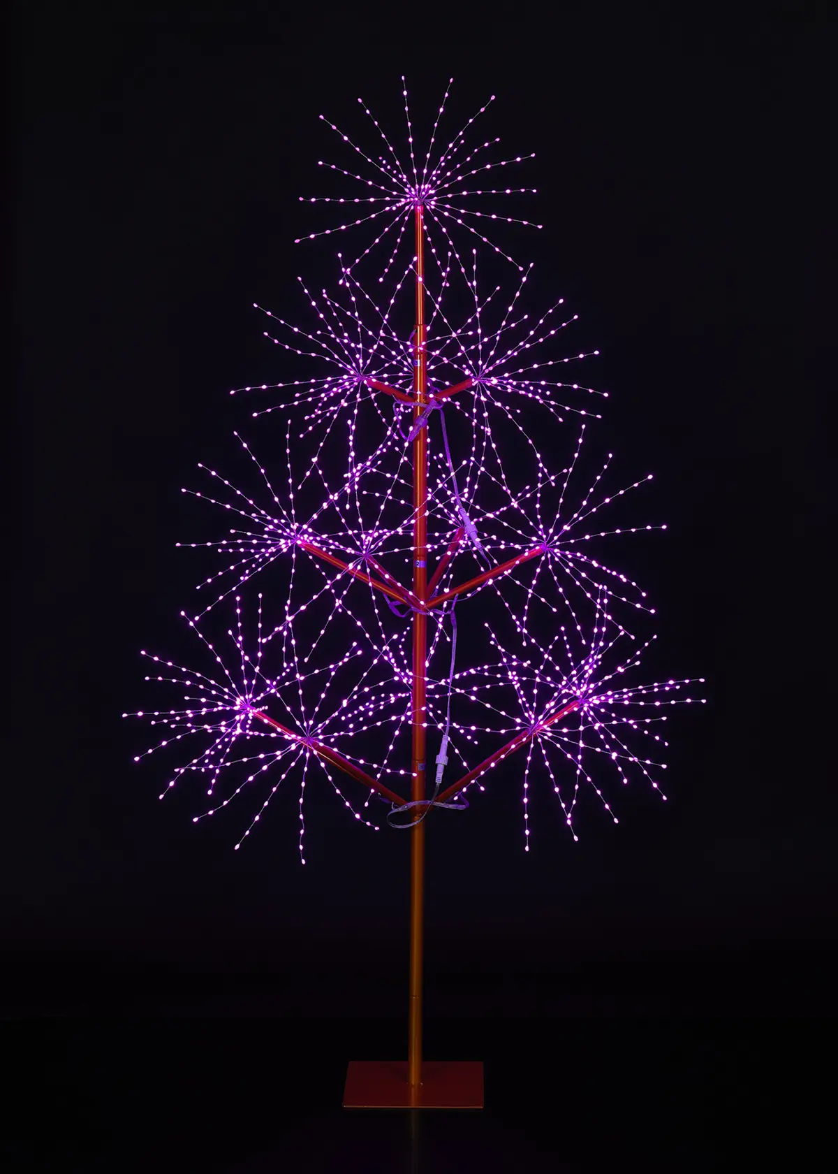 A photo of Multi-Coloured LED Firework-Effect Twig Tree Light 1.8m
