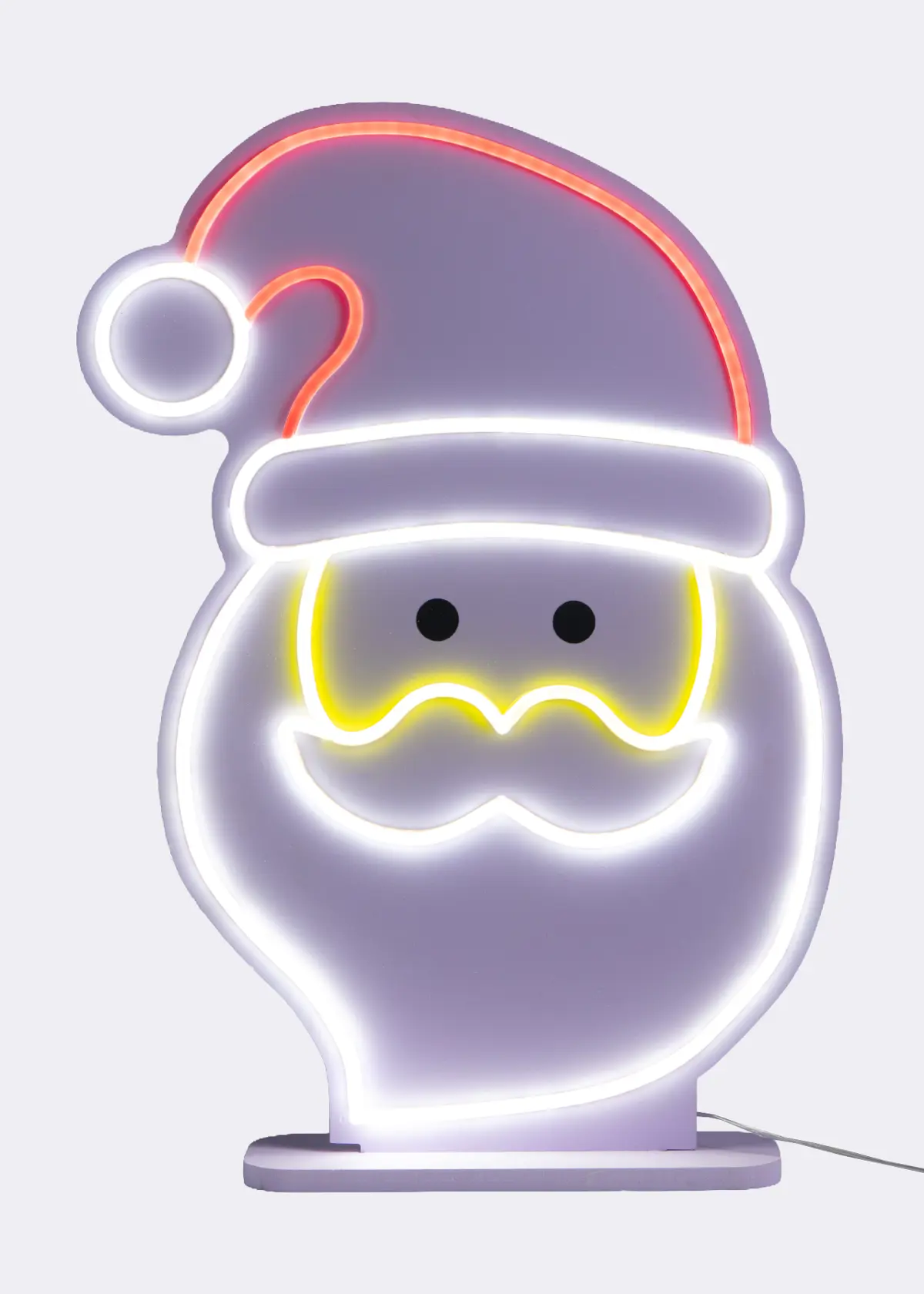 A photo of Neon LED Santa Head Indoor Light 60cm