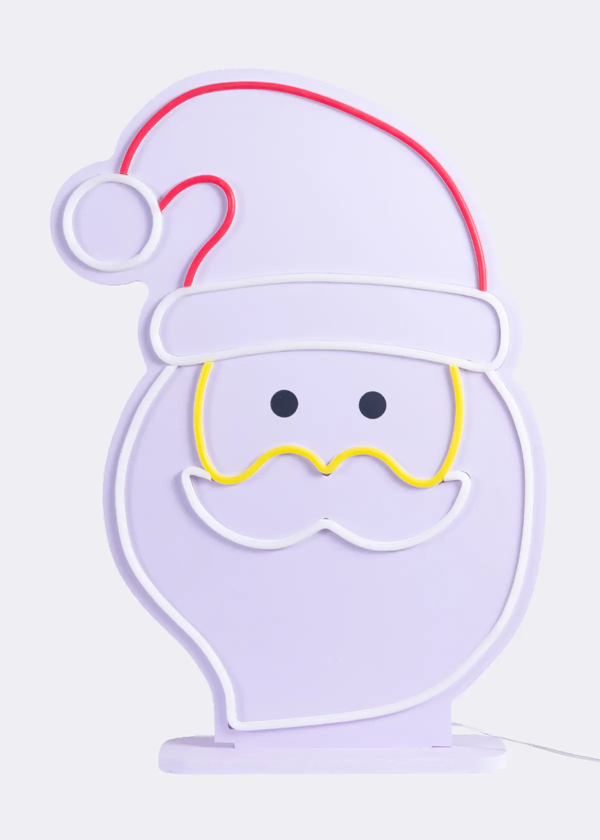 A photo of Neon LED Santa Head Indoor Light 60cm