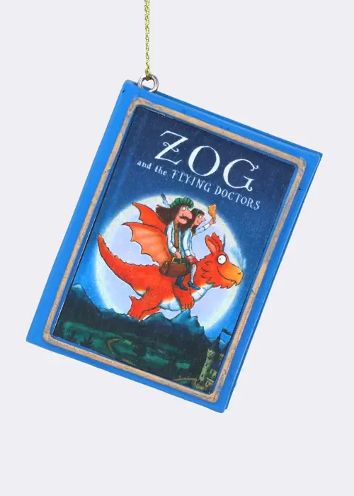 A photo of Zog & The Flying Doctors Resin Book Decoration