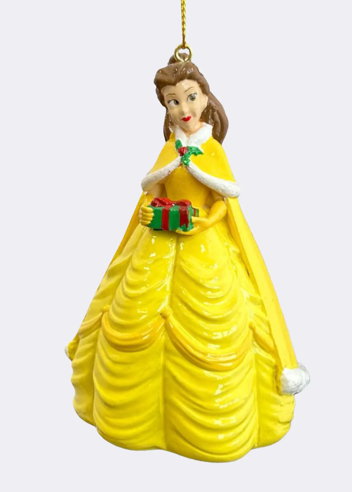 A photo of Disney 3D Princess Belle Hanging Ornament