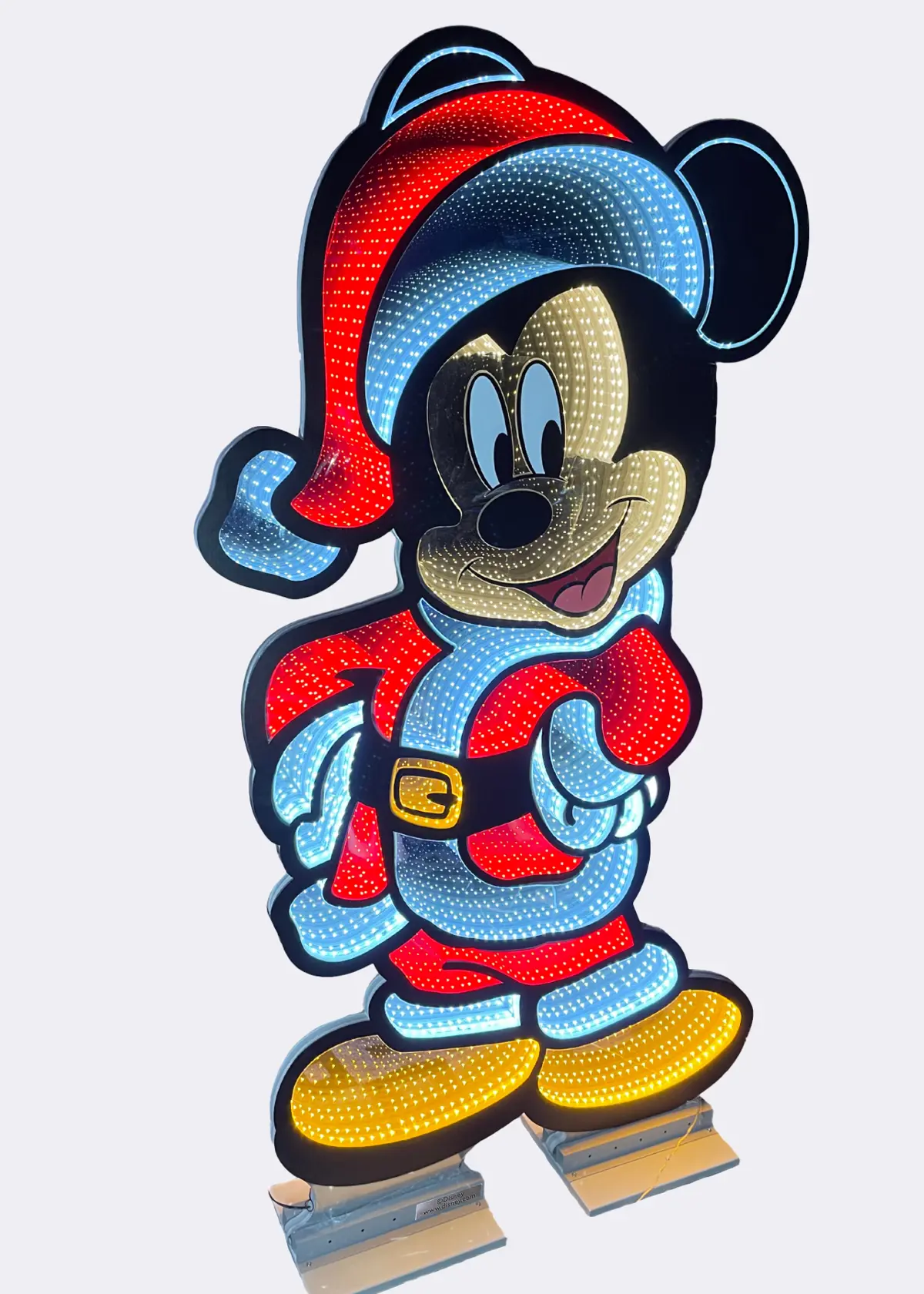 A photo of Disney Santa Mickey Mouse Christmas Infinity Light 1.6m