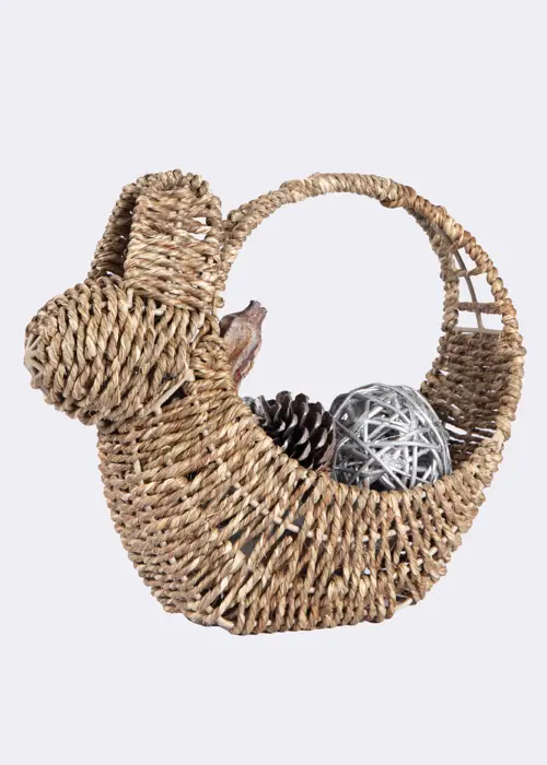 A photo of Rabbit Seagrass Basket 25cm