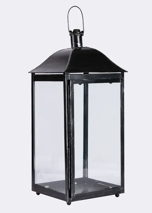 Black Iron Lantern 53cm